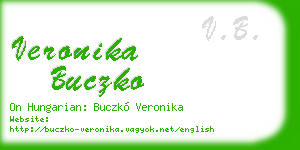 veronika buczko business card