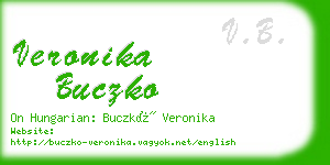 veronika buczko business card